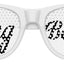 Funglasses ring bearer wedding party sunglasses with white frame and dark tinted lenses, designed for wedding accessories.