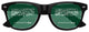 Funglasses with Saudi Arabia flag design for World Cup party, black frame, patriotic sports sunglasses.