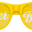 Funglasses Sister of the Bride wedding party sunglasses in yellow with stylish frames, perfect for bridal celebration accessories.