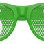 Funglasses SIX SEVEN Party Sunglasses in green with large square frames and tinted lenses, stylish for outdoor events.