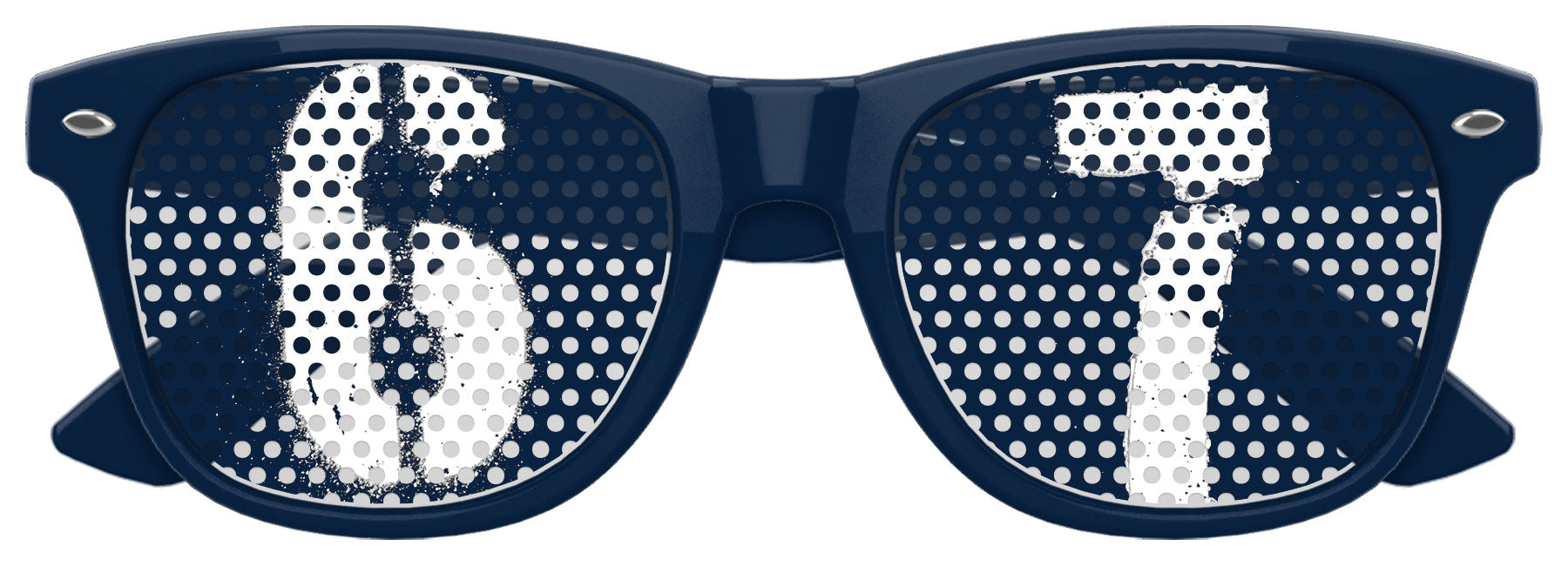 Funglasses SIX SEVEN Party Sunglasses in navy blue with tinted lenses, stylish frame for casual or festive wear
