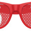 Red SIX SEVEN Party Sunglasses by Funglasses with bold, stylish frames and dark tinted lenses for a trendy look.