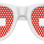Funglasses with Switzerland flag design for World Cup party, white frame and colorful flag pattern on the lenses.