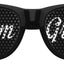 Funglasses TEAM GROOM wedding party sunglasses in black with tinted lenses, stylish accessory for special occasions.