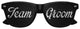Funglasses TEAM GROOM wedding party sunglasses in black with tinted lenses, stylish accessory for grooms and wedding guests