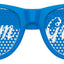 Funglasses TEAM GROOM wedding party sunglasses in blue with clear lenses, stylish accessory for wedding celebrations.