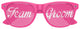 Funglasses TEAM GROOM wedding party sunglasses in pink, stylish eyewear for grooms and wedding party members.