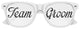 Funglasses TEAM GROOM wedding party sunglasses in white, stylish eyewear for grooms and wedding guests on special occasions.