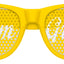 Funglasses TEAM GROOM wedding party sunglasses in yellow with black frames, featuring a stylish design for special occasions