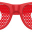 Red Tunisia flag-themed sunglasses by Funglasses, perfect for World Cup celebrations, with bold flag design and stylish frames.