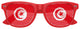 Red Tunisia flag sunglasses by Funglasses featuring bold flag design, perfect for World Cup celebrations and fan support.