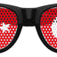 Black Turkey flag World Cup party sunglasses by Funglasses, featuring bold Turkey flag design for sports celebrations.