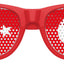 Red Turkey flag sunglasses with "World Cup Party" design by Funglasses, featuring bold Turkey flag colors and sporty style.