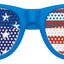 Blue USA Flag World Cup party sunglasses by Funglasses with American flag design for sports events and celebrations