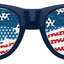 Funglasses US WAVE party sunglasses in navy blue with stylish, oversized frame and tinted lenses for a fun, trendy look.
