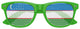 Funglasses with Uzbekistan flag design for World Cup celebrations, featuring green accents and patriotic style.